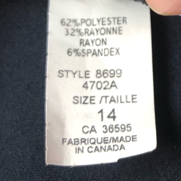 NWT VINTAGE TRADITION NAVY BLUE SKIRT - Picture 6 of 8